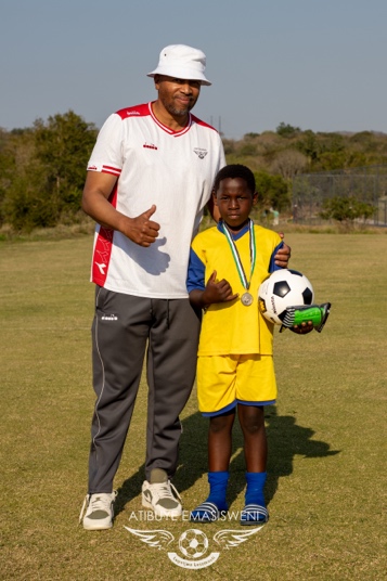 [PHOTO: Individual award winners with their awards, Presented by Pedro Samuel (Balondolozi)]